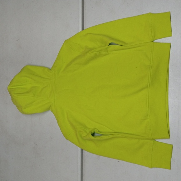 NEW! 2pc Set - Boys Fleece Hooded Sweatshirt Hoodie & Joggers, Bright Lime - Picture 9 of 16